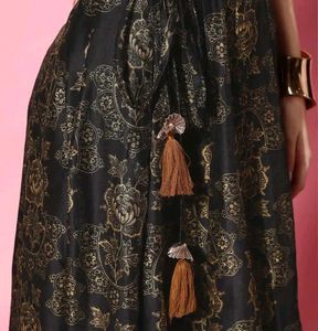 Black Printed Ready to Wear Lehnga Choli