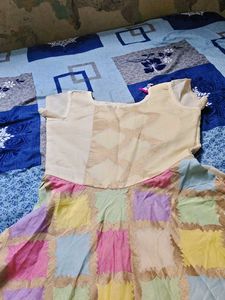 Boho Pastel Patchwork Maxi Dress