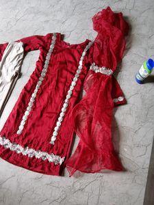 Pakistani Dress Frill Organza Dupatta