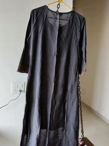 Grey Embroidered Kurti