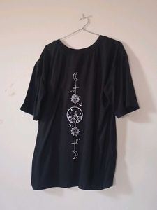 Oversized Black Graphic T-Shirt