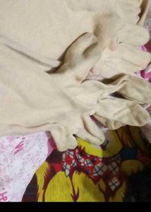 Elegant Long Cream Gloves