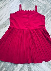 Magenta Peplum Kurti with Embellished Bodice