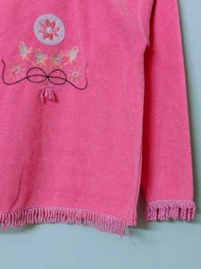 Pink Embellished Crop Top