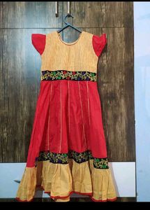 Red and yellow Ethnic Dress