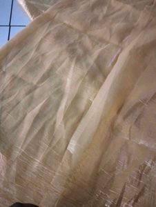 Shimmering Golden Dress Material