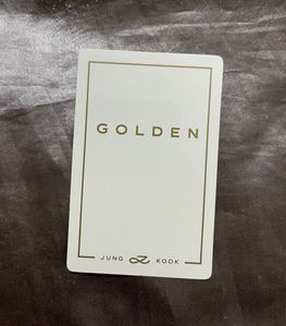 Official bts jungkook photocard from golden album.