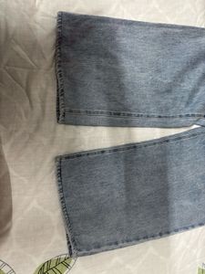Light Wash Baggy Denim Overalls/dungarees