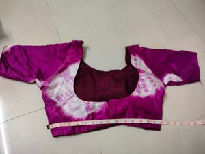 Vibrant Purple Tie-Dye Blouse