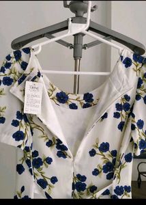 Charming Floral Print Mini Dress