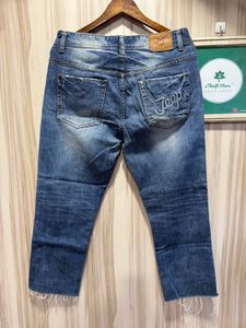 Jeep Spirit Blue Stone Washed Regular Fit Jeans
