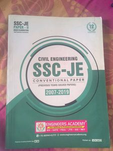 SSC-JE Civil Engineering Solved Papers