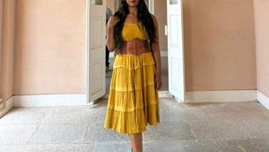 Mustard Bohemian Maxi Dress