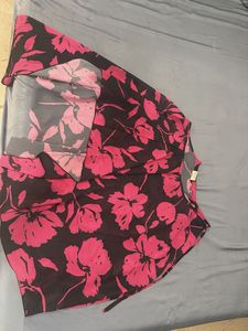 Chic Floral Strapless Kurta Set