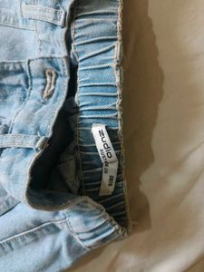 Light Blue Wash Cargo Jeans