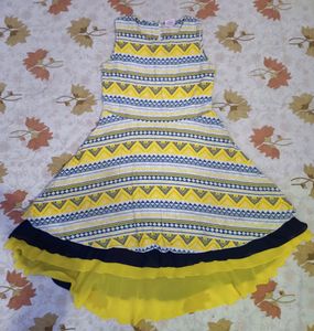 Yellow Floral Midi