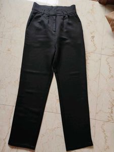 Classic Black High-Waisted Trousers