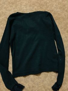 Black Lace Trim Top
