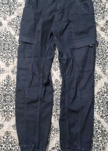 Black Cargo Aesthetic Jeans