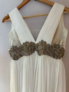 Elegant White Maxi Dress /Gown