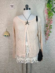 Chic Crochet Knit Sweater