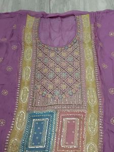 organza tissue party wear suit
