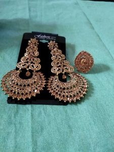 earrings and ring