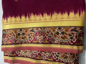 Elegant Maroon  Saree