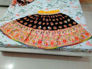 Vibrant Embroidered Lehenga Skirt