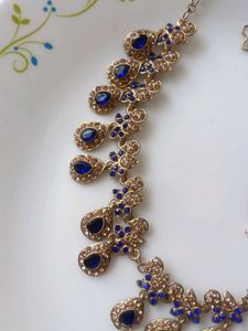 Stunning Blue &amp; Gold Jewellery Set