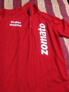 Zomato   Red Polo T-Shirt Combo