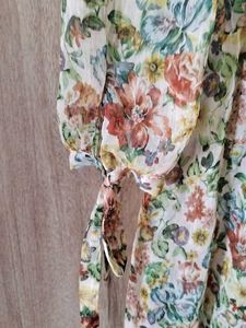 Floral Chiffon Maxi Dress
