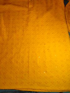 Vibrant Yellow Chikankari Kurta