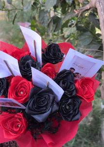 Handmade Ribbon Rose Bouquet