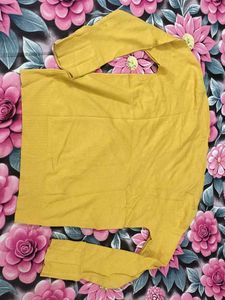 Sparkling Yellow V-Neck Sweater