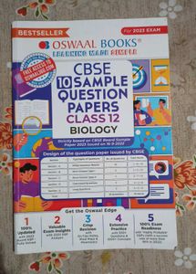 Oswaal CBSE Sample Papers Class 12 Biology