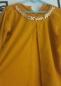 Mustard Yellow Embellished top