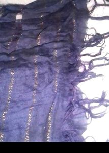 Stylish Striped Blue Fancy Dupatta