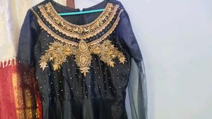 Elegant Black Embellished Gown
