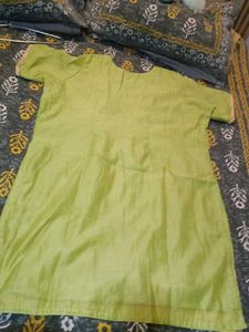 Green Kurti Set with Bottom