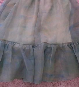 Puff Sleeve Square Neck Dress