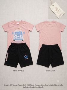 Cute Pink Summer Pajama Set