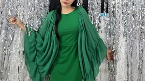 Urbanic Emerald Green Kaftan bodycon