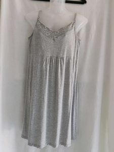 GAP Maternity Grey &amp; White Striped Dress