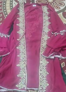 Green Embellished Kurta