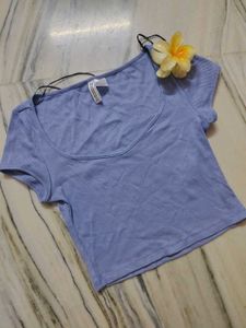 Cute Summery Ribbed Crop Top