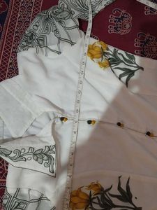 Elegant White &amp; Yellow Kurta Set