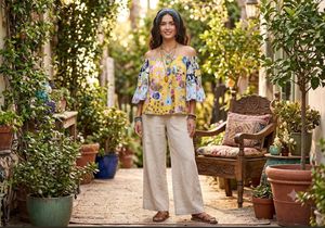 Bohemian Patchwork Floral Blouse