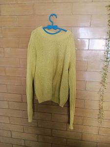 H&amp;M Lime Green Knit Sweater