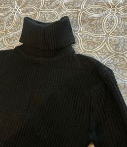 Classic Black Turtleneck Sweater